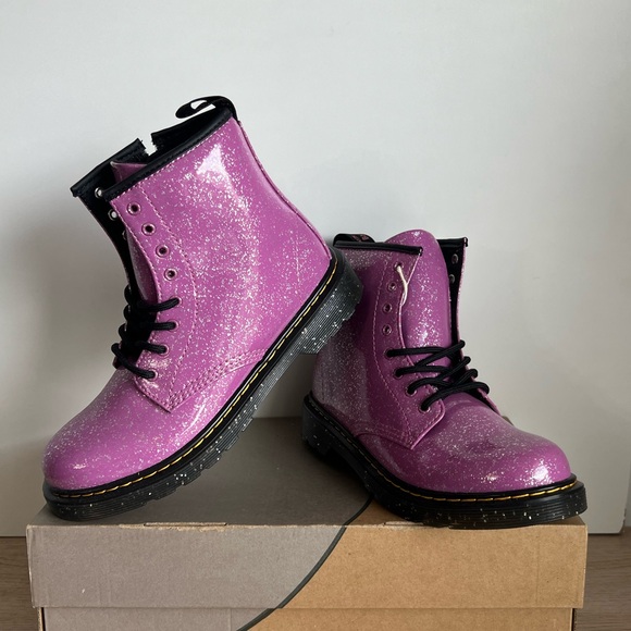 Martens Boots Youth Size Doc Martens Martens 1460 Purple Leather